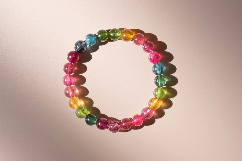 High quality transparent tourmaline - Bracelets - Crystal Multicolor