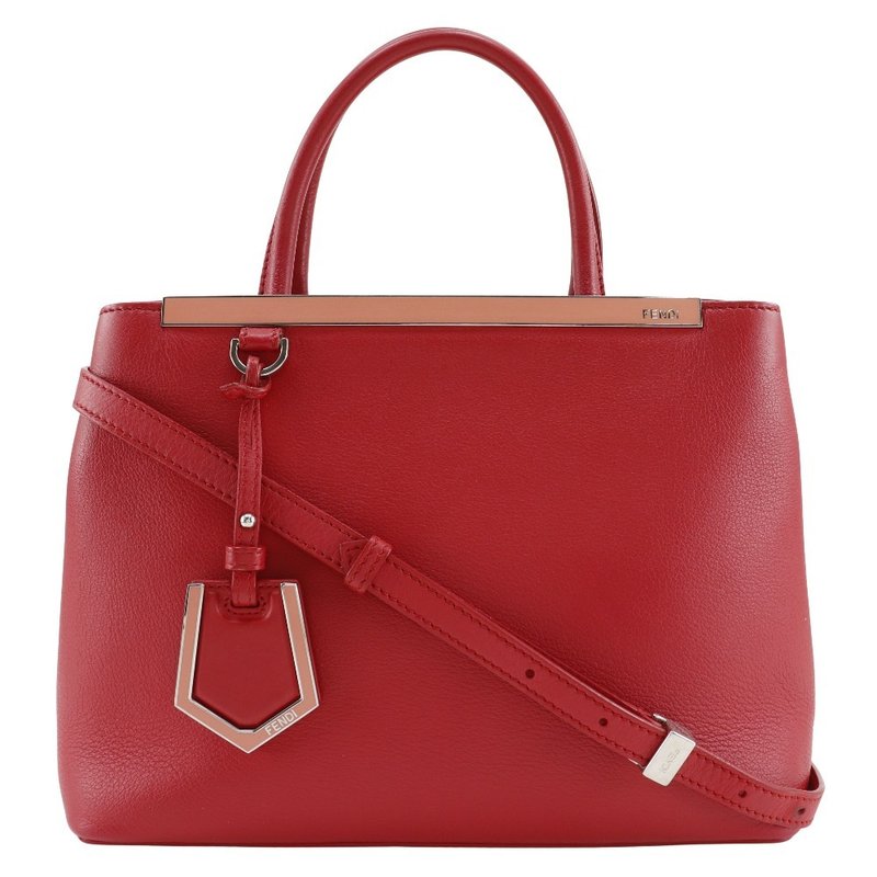 【日本直送】フェンディ FENDI プチトゥージュール ハンドバッグ 2WAYショルダー 8BH253 カーフ 赤 レディース【中古】 - 手提包/手提袋 - 真皮 紅色