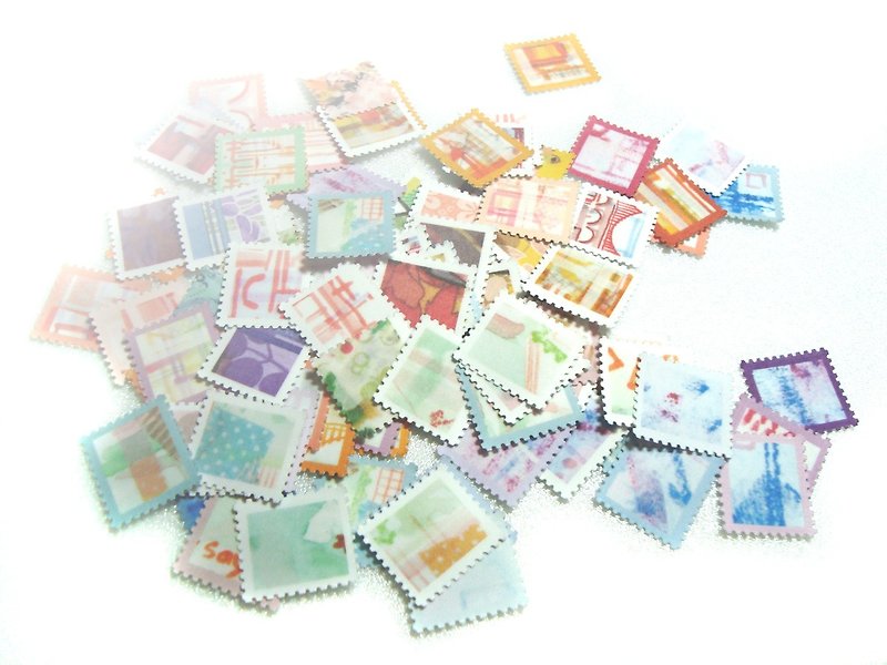 Stamps fog transparent sticker pack - สติกเกอร์ - กระดาษ หลากหลายสี