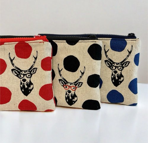 専用 ヨコマル様大人可愛いオーダー Japanese cloth-cute little elk - Shop pennyc-handmade Coin