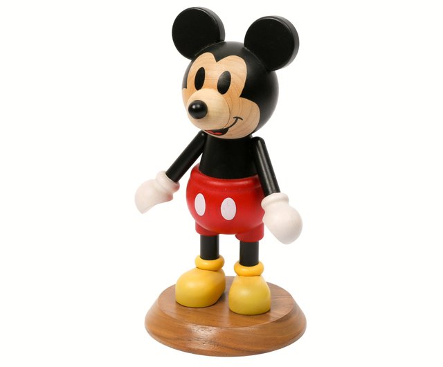 ミッキー】ディズニー 木製立ち置物 ホームオーナメント 人形