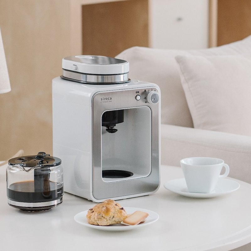 Siroca 研磨咖啡機 SC-A1210 完美白 - 咖啡壺/咖啡器具 - 塑膠 白色