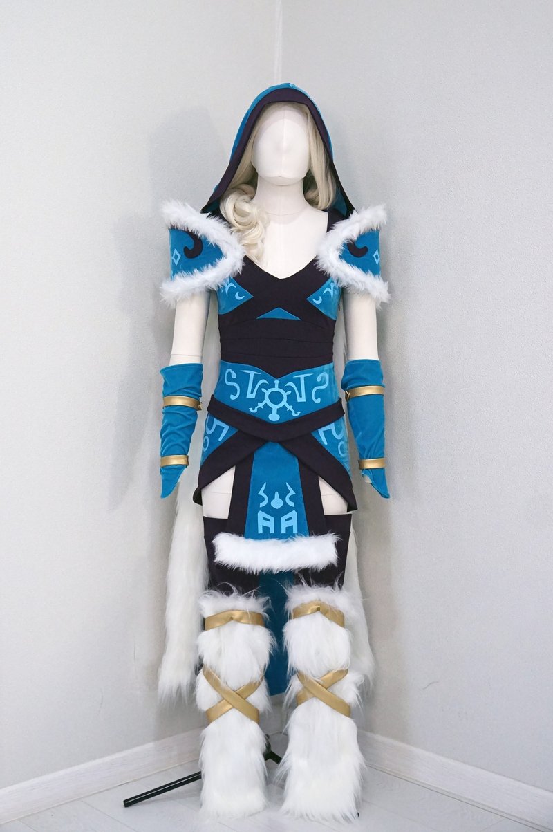 Crystal Maiden cosplay costume - Made to order - ชุดราตรี - เส้นใยสังเคราะห์ สีน้ำเงิน