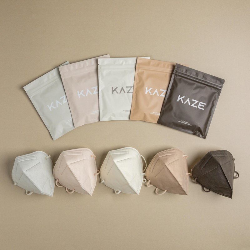 KAZE 裸色系列 3D立體口罩 (一盒十片入) - 口罩/口罩收納套 - 其他人造纖維 多色