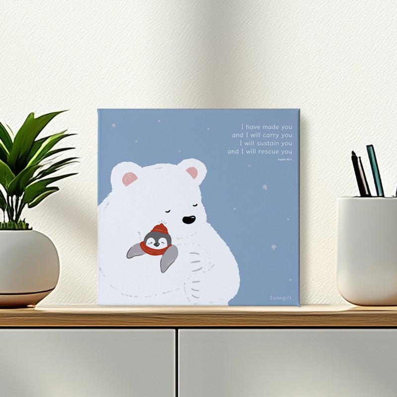 NEW キャンバスアート - あなたはよく頑張った 20 x 20 - フォトフレーム - コットン・麻 