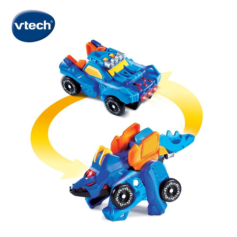 Vtech sound and light transforming dinosaur car-Stegosaurus-Salam - ของเล่นเด็ก - พลาสติก 