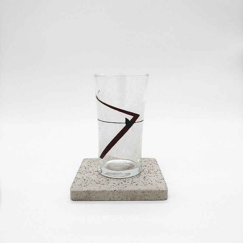 早期復古玻璃水杯 C9 - 茶具/茶杯 - 玻璃 咖啡色