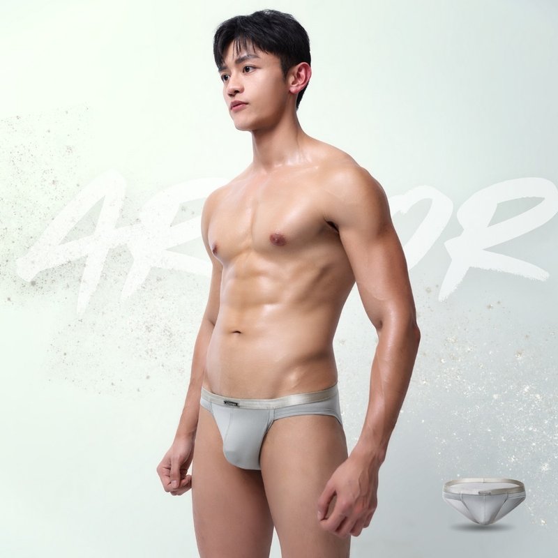 AttentionWear鎧色盾甲三角內褲【青瓷綠】│細邊 快乾透氣 機能 - 男內衣褲 - 尼龍 綠色