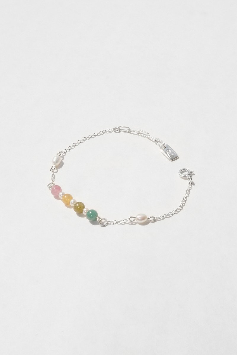 Skittles Bracelet 彩虹糖手鍊 - 手鍊/手環 - 寶石 銀色