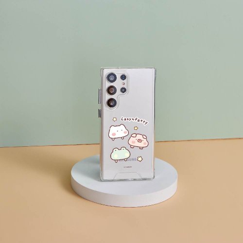 TOYSELECT 胖才可愛懶洋洋三人組防摔透明SAMSUNG手機殼