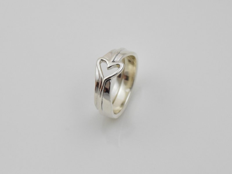 心愛的 | 情侶對戒  925純銀 刻字戒指 手工銀飾 情人禮物 客製化 - 對戒 - 純銀 