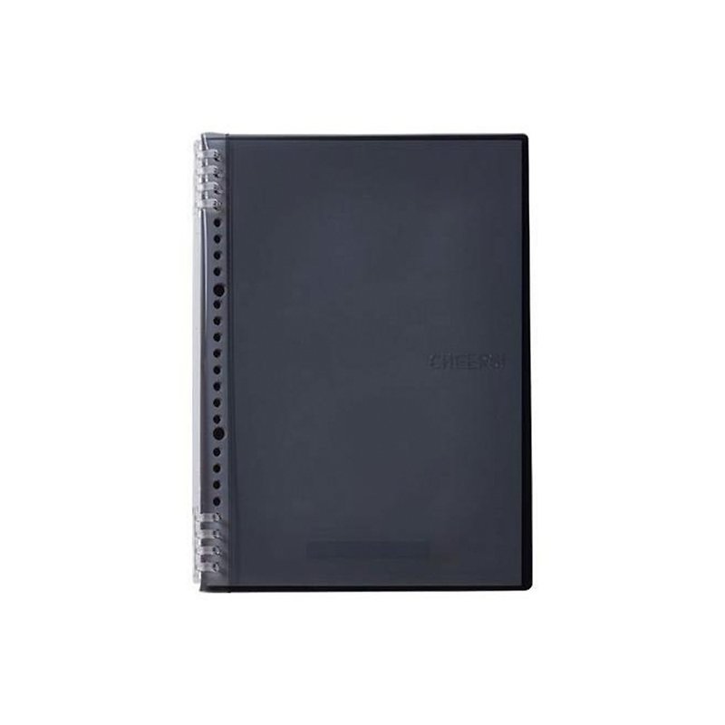 【KING JIM】CHEERS! Neon color double buckle notebook B5 gray (CH9855T-GR - สมุดบันทึก/สมุดปฏิทิน - กระดาษ สีดำ