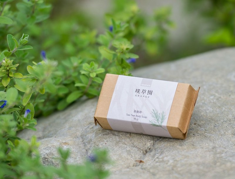 Slow-acting cleansing soap (tea tree) - ครีมอาบน้ำ - พืช/ดอกไม้ สีเขียว