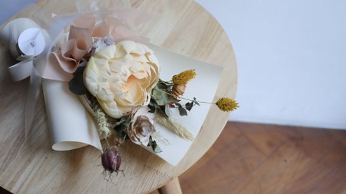 卒業ブーケ】卒業希望ドライブーケ-イエロー/卒業ギフト