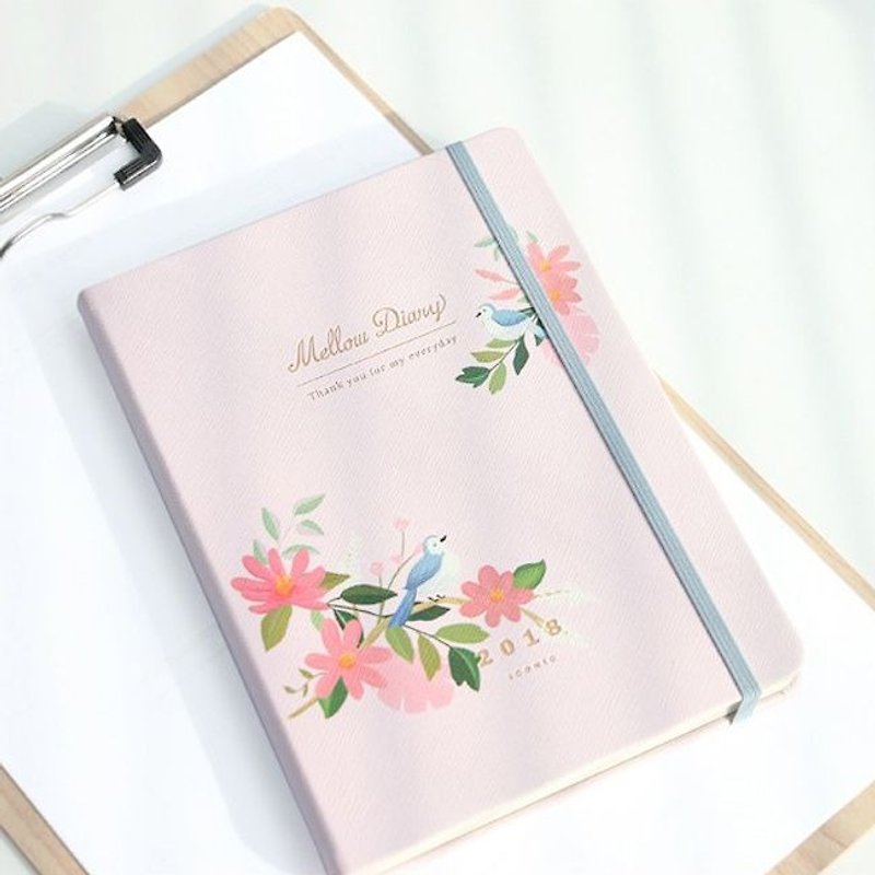 ICONIC 2018 original romantic strap Zhou Zhi (Aging) - Bird flowers, ICO50657 - Notebooks & Journals - Paper Pink
