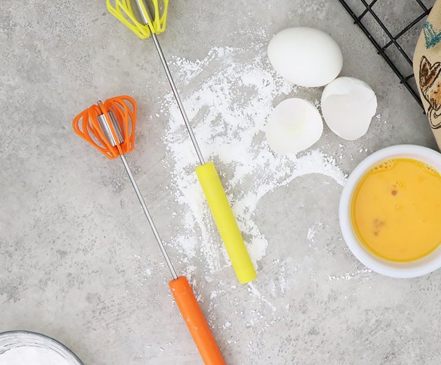 OMORY】 Stainless Steel semi-automatic whisk - Shop omory Cookware