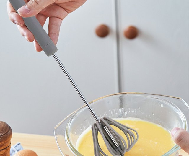 OMORY】 Stainless Steel semi-automatic whisk - Shop omory Cookware