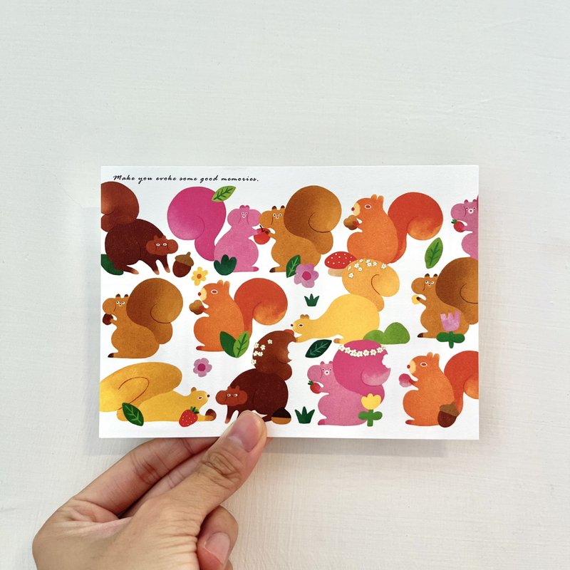 幽默之星 麵包松鼠 - 卡片/明信片 - 紙 