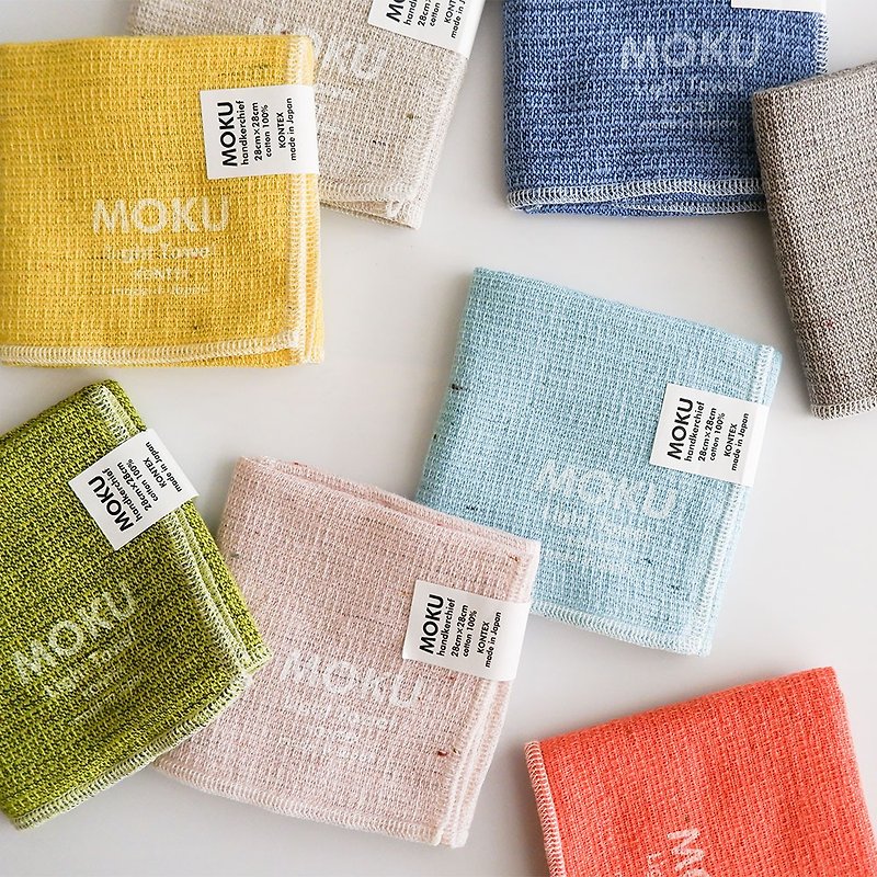 [kontex] Japan-made moku series thin, quick-drying and absorbent handkerchiefs (eight colors) - ผ้าขนหนู - ผ้าฝ้าย/ผ้าลินิน หลากหลายสี