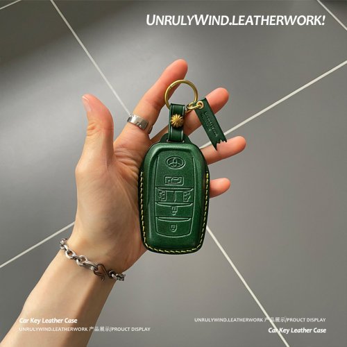 UnrulyWind.LEATHERWORK 適用豐田格瑞維亞鑰匙套透明鋒蘭達塞納rav4適用威颯雷凌卡羅拉