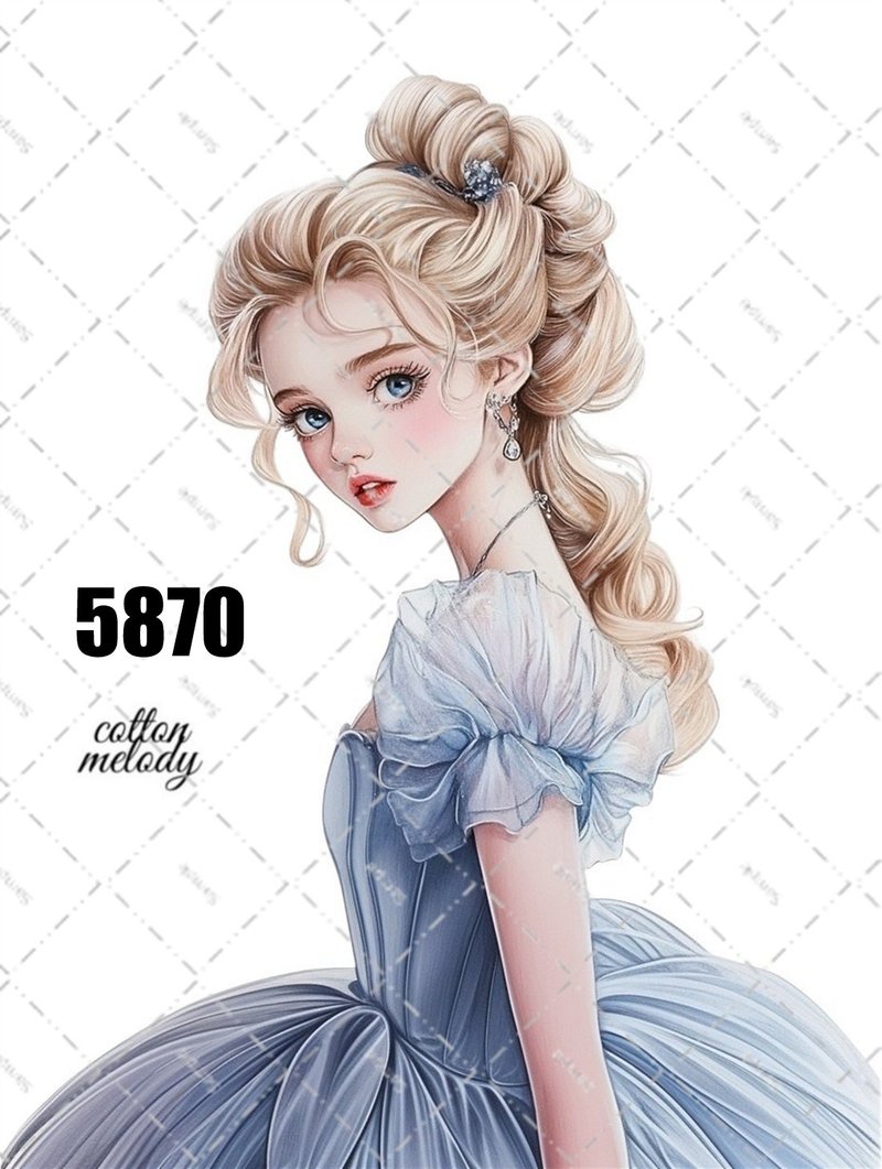 original sticker no.5870 人物ステッカー オリジナルステッカー 人物ステッカー 女の子ステッカー オリジナル人物ステッカー - 貼紙 - 紙 
