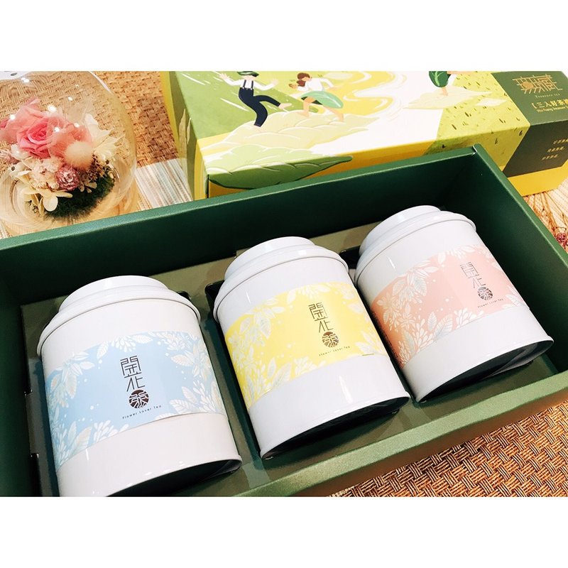 【無藏】會開花的茶 — 開花茶綜合款6顆大罐裝_三入精美大禮盒 - 茶葉/茶包/水果茶 - 新鮮食材 多色