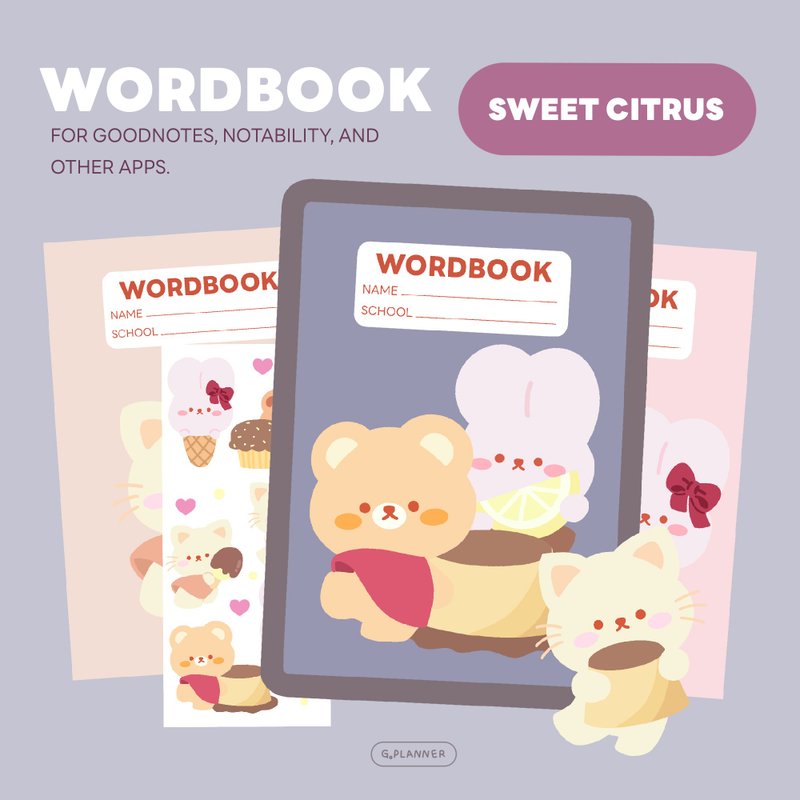 Word Book, Vocabulary List, English Language Learning, Vocabulary Tracker - 電子手帳及素材 - 其他材質 