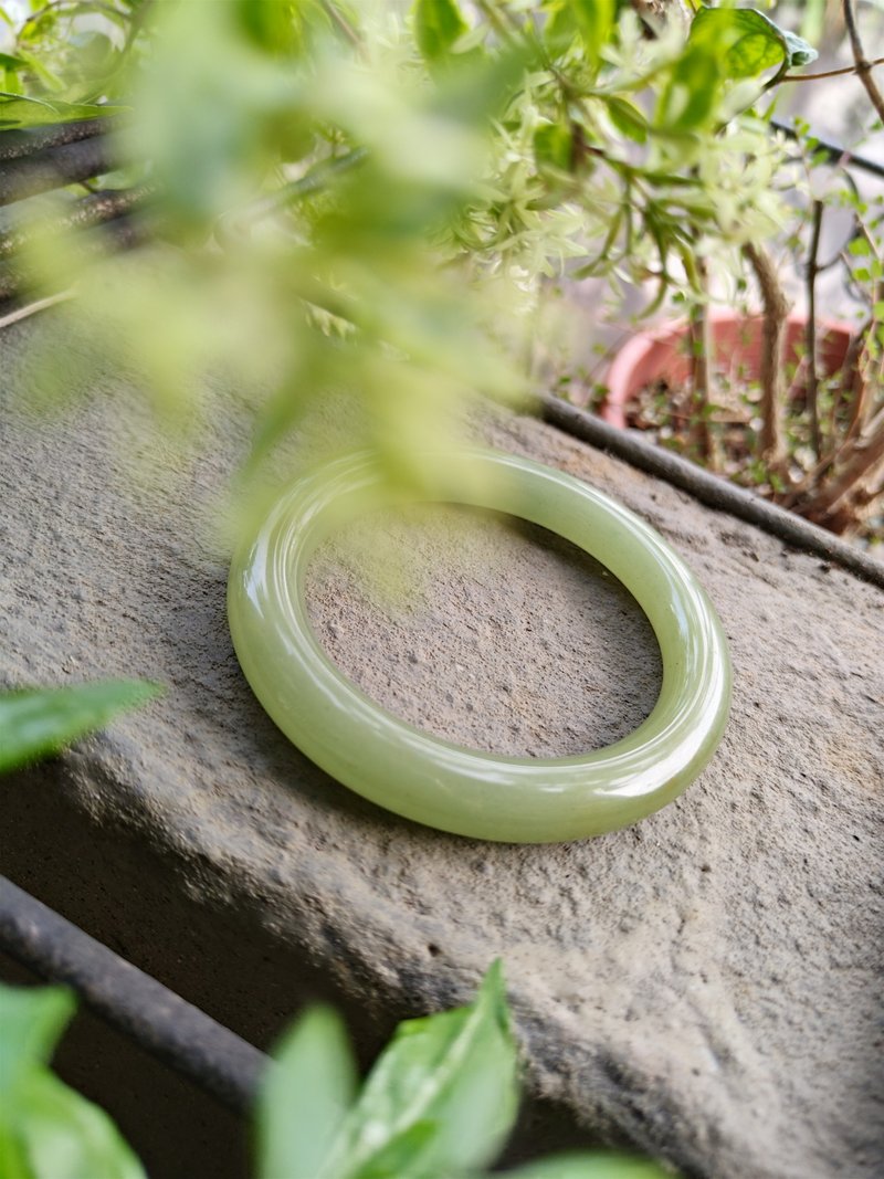 Miss feng Natural Stone - Hetian Jade Bracelet - Bracelets - Jade 