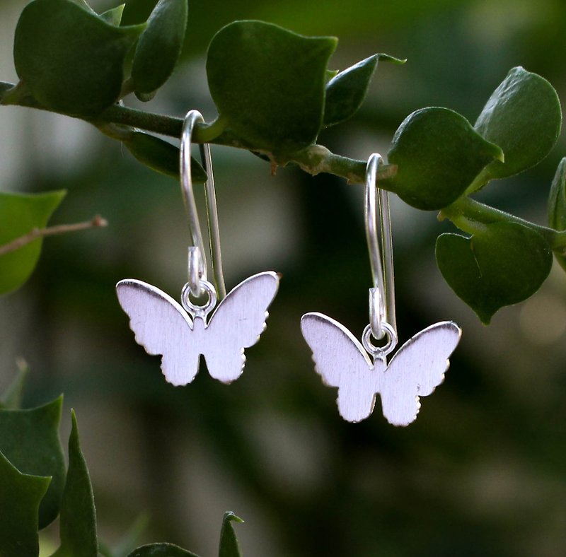 Butterfly - ต่างหูรูปผีเสื้อ - Silver Earrings / Earrings / 耳環 / 銀 - ต่างหู - เงินแท้ 