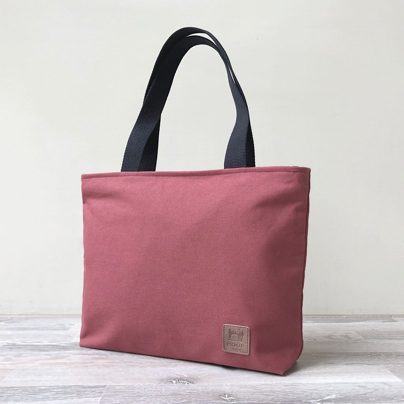 Muji style tote bag-mellow wine red - กระเป๋าแมสเซนเจอร์ - วัสดุอื่นๆ สีแดง