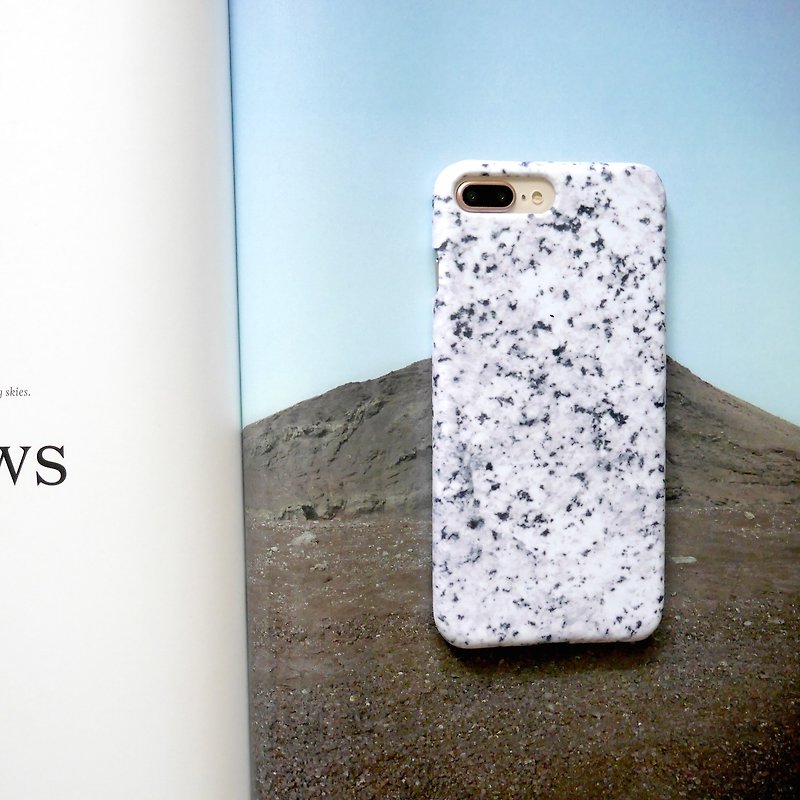 Gray marble mobile phone case - เคส/ซองมือถือ - วัสดุอื่นๆ สีเทา