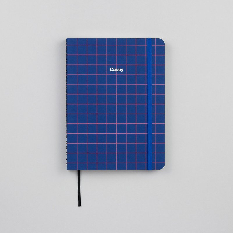 Royal Grids A5 Notebook / Sketchbook - สมุดบันทึก/สมุดปฏิทิน - กระดาษ สีน้ำเงิน