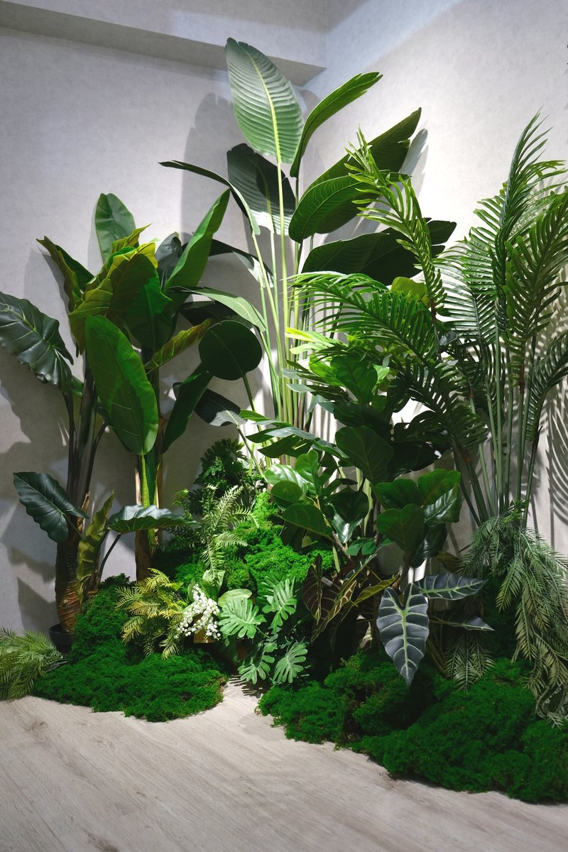 人造地景設計 商業綠植設計 - 盆栽/植栽 - 防水材質 綠色