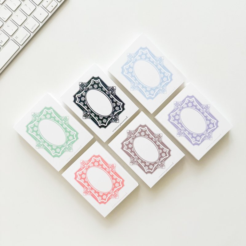 Vintage frame from the flowery days scrapbook sticky notes - 便條紙/便利貼 - 紙 