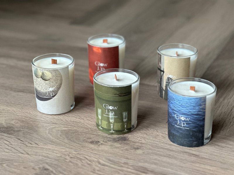 Five Elements Customized Votive Candle - Wood Element - เทียน/เชิงเทียน - น้ำมันหอม สีเขียว