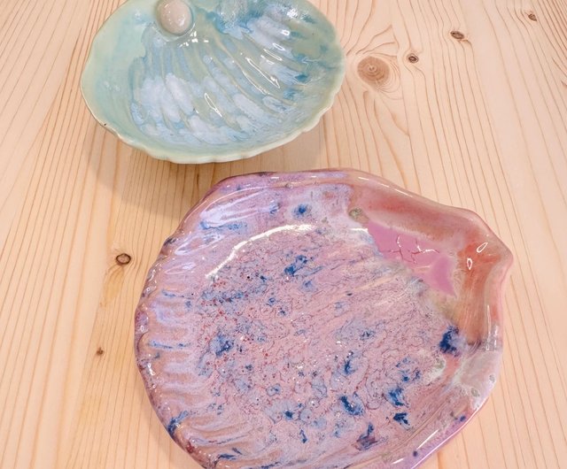 フランスヴィンテージ シェルモチーフのプレート 陶器 フランスヴィンテージ シェルモチーフのプレート 陶器 フランス