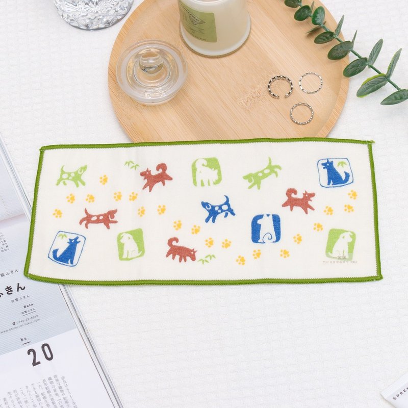 鏡面擦拭布-狗兒一笑圖 - 眼鏡盒/眼鏡布 - 棉．麻 