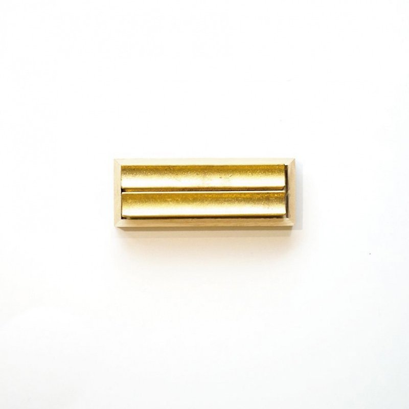 Hand Cast Bronze Chopstick Rest Set of 2 - Meteor | FUTAGAMI - ตะเกียบ - ทองแดงทองเหลือง สีทอง