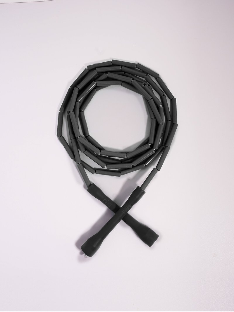 【J3S】跳繩 節拍繩 拍子繩 3米 (短柄重拍-午夜黑) - 運動用品/健身器材 - 塑膠 黑色