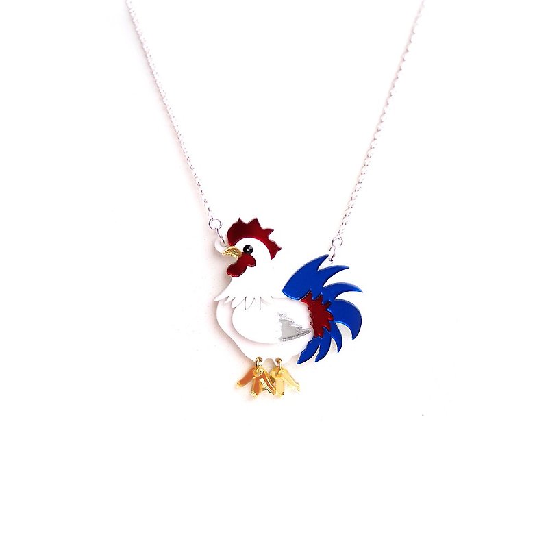 Rooster Pendant - Chokers - Acrylic Multicolor