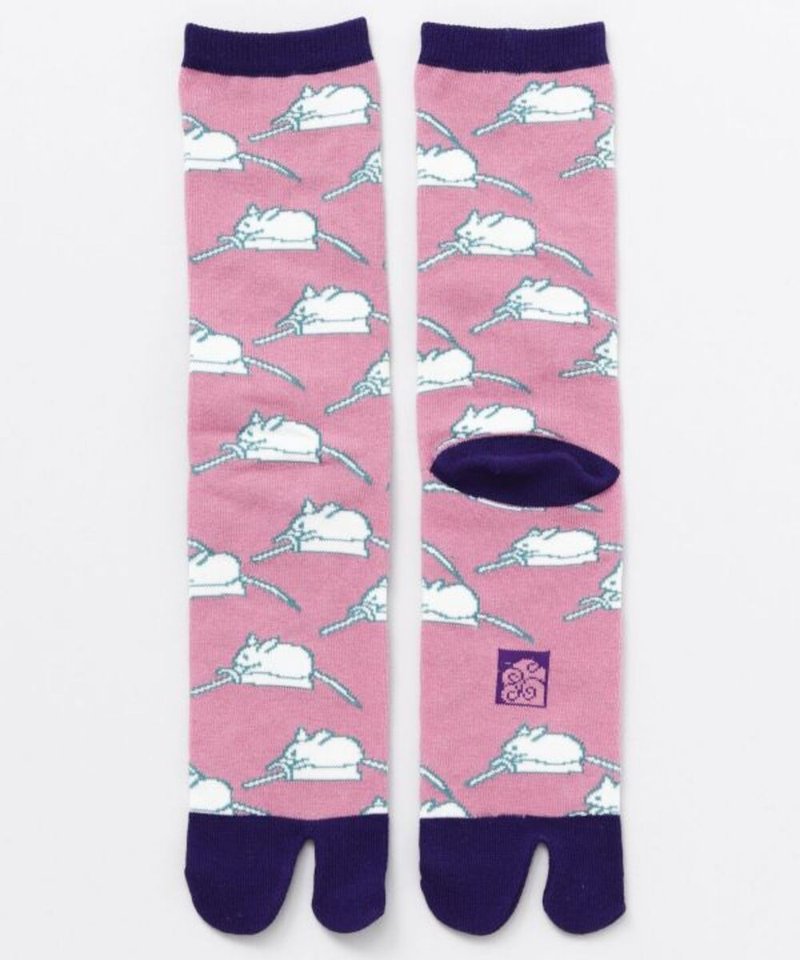 [Hot pre-order] Edo Komon Yahua story pattern two-toed socks for men (25-28cm) 7JKP3216 - Socks - Other Materials 