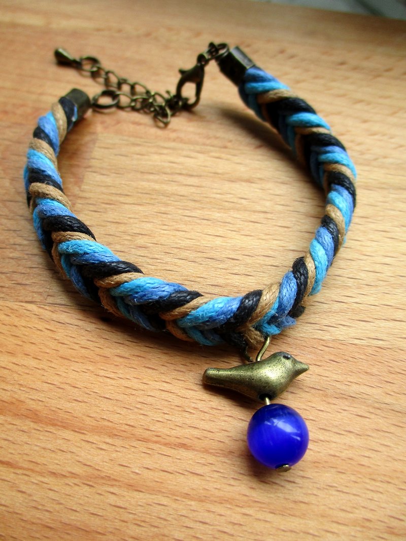 Small kite - Braided Bracelets Bluebird - (Wisdom) - Bracelets - Other Materials Multicolor
