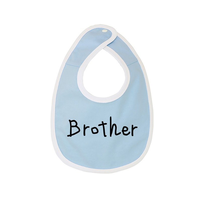 Brother 圍兜 - 圍兜/口水巾 - 棉．麻 藍色