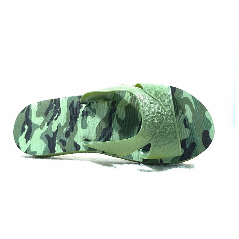 Fast Shipping | Indoor and outdoor dual-use ultra-light material blue and white mop waterproof durable durable made in Taiwan camouflage - Slippers - Rubber Multicolor