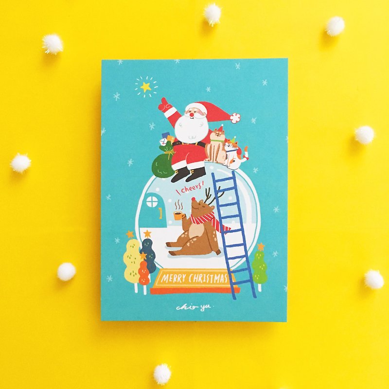 （12）クリスマスに星/ポストカードを一緒に選ぶ - カード・はがき - 紙 多色