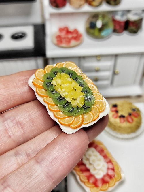 MiniatureFromIrina Realistic polymer clay fruits, fruit, food 1 12, baby gift, mini food