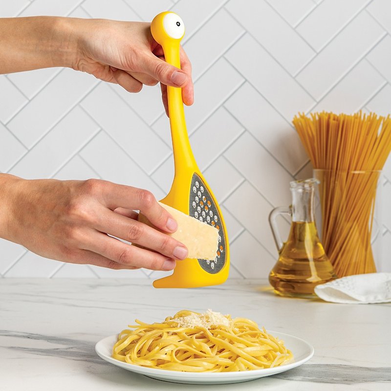 OTOTO Big Eye Cheese Grinding Noodle Spoon - เครื่องครัว - พลาสติก สีเหลือง