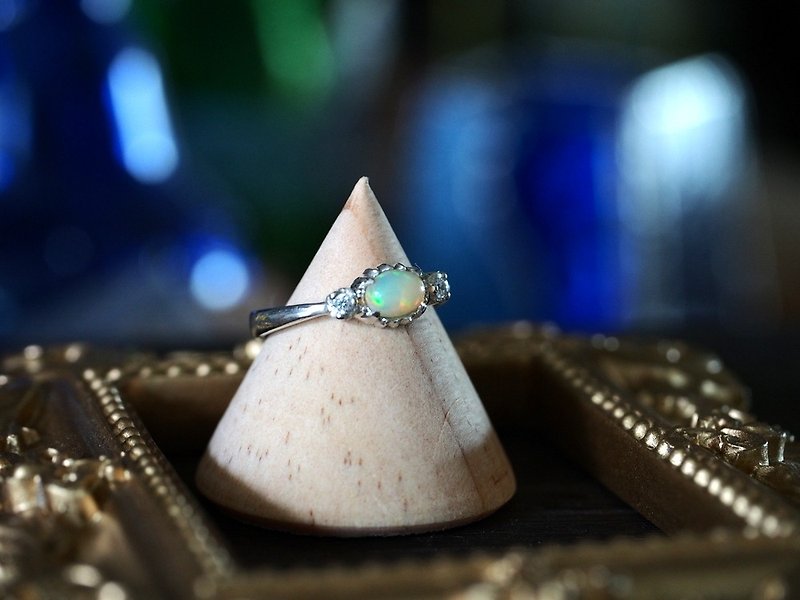 [Maya Tara] Ethiopian water opal handmade ring Ethiopian handmade ring - General Rings - Semi-Precious Stones Multicolor