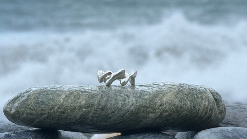海的流動 /// 925純銀 - 戒指 - 純銀 