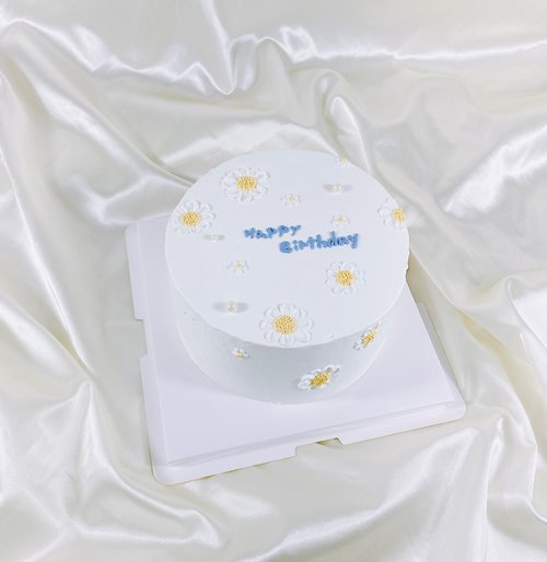 GJ.cake 小雛菊 生日蛋糕 客製化 蛋糕 造型 甜點 婚禮 4 6 8吋 宅配